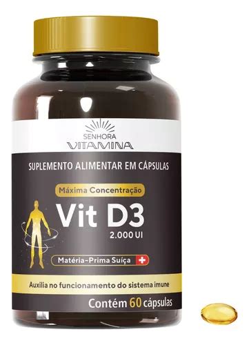 Vitamina D3 2 000 Ui Colecalciferol Alta Dose Comprim C Nf Sabor Sem