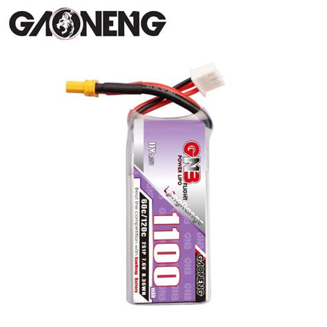 GNB LiPo Battery 7 6V 60C 1100mAh 2S HV KiwiQuads