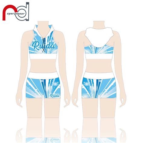 Custom Sublimation Cheer Practice Top And Shorts Set Girls Outfit Dance