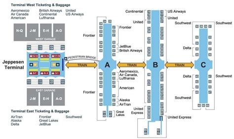 DEN Airport Terminal Map | Denver Airport DEN