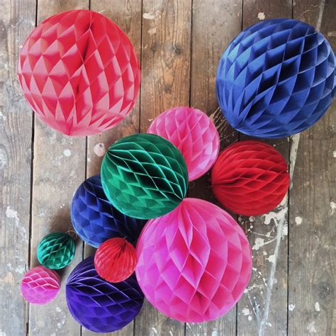 Colourful Tissue Paper Honeycomb Balls For All Occasions Etsy