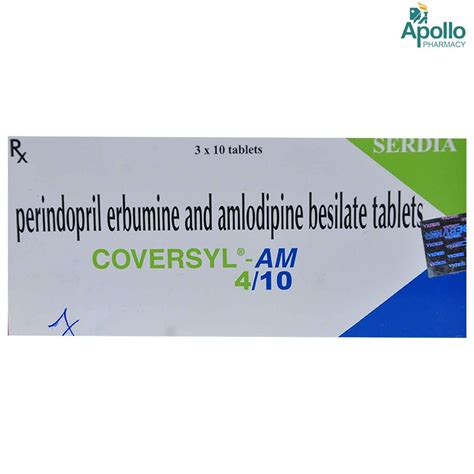 Coversyl AM 4 10 Tablet Uses Side Effects Price Apollo Pharmacy