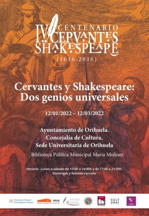 Orihuela Exposici N Cervantes Shakespeare Dos Genios Universales En