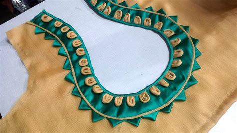 Pot Neck Blouse Cutting And Stitching In Tamil Blouse Neck Designs