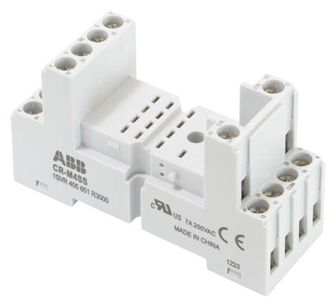 Svr R Abb Base Para Relevador Carril Din Tornillo