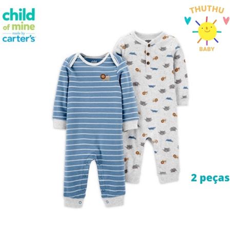 Macacão Carter's Promoção - Kit Macacão Carter's Bebê Menino - 02 unidades | Shopee Brasil