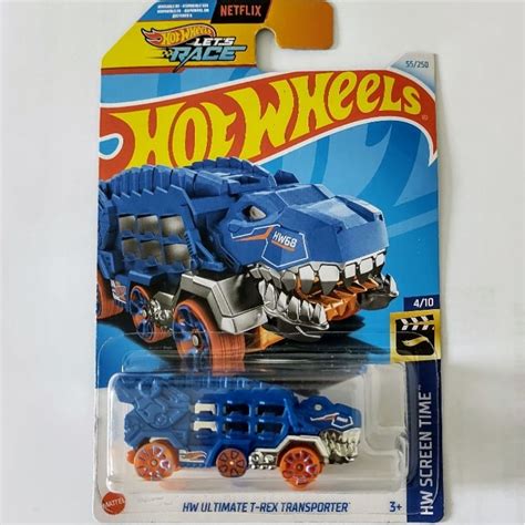 Hot Wheels Hw Ultimate T Rex Transporter S Rie Netflix Lets Race