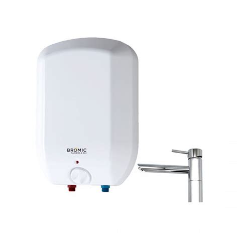 Bromic 5l Compact Storage Electric Water Heater Over Sink Cw Vented Lever Mixer Tap Plumbers