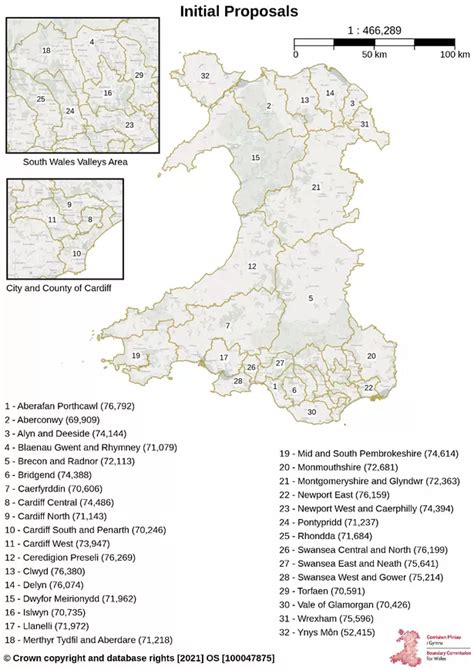 The Proposed New Political Map Of Wales Revealed With Eight Fewer Mps