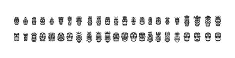 Tiki Font Vector Art, Icons, and Graphics for Free Download