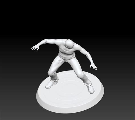 Read The Full Title3D Printable Naked Man In A Superhero Pose 3D Model