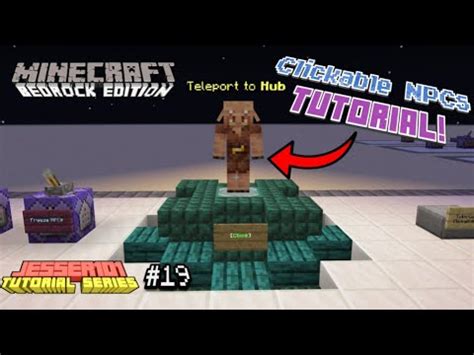 How To Create Clickable Server Npcs In Minecraft Bedrock Edition