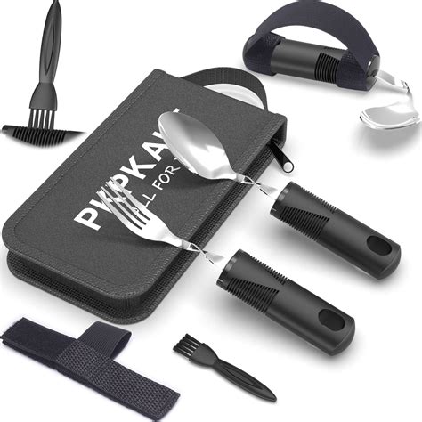 Buy Pkpkautadaptive Utensils For Parkinsons Patients Elderly Weighted