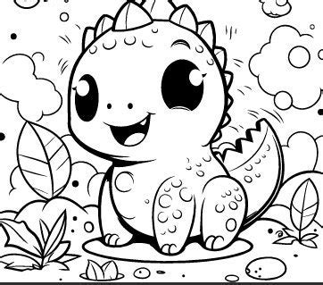 Dino Babies Coloring Book Pagesdigital Downloads - Etsy