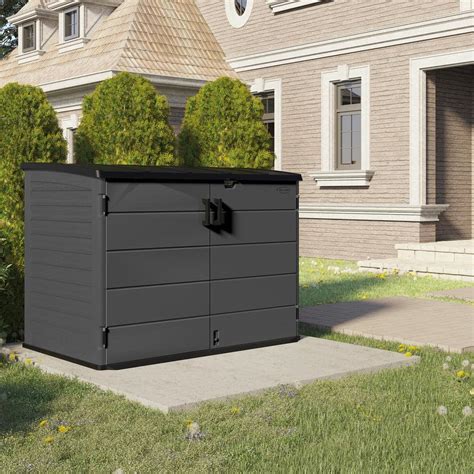 Suncast The Stow Away Ft X Ft Horizontal Plastic Storage Shed