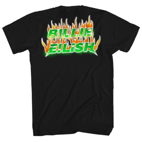 Billie Eilish Merch Flaming Logo Shirt - Billie Eilish | Store