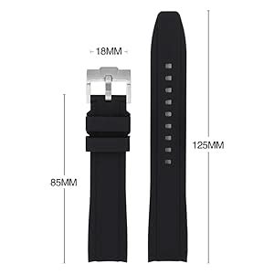 Amazon Niziruoup Rubber Watch Band Curved End No Gap For Omega X