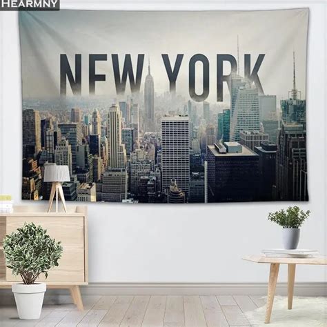 Tapiz De Nueva York Para Colgar En La Pared Decoraci N Navide A Pieza