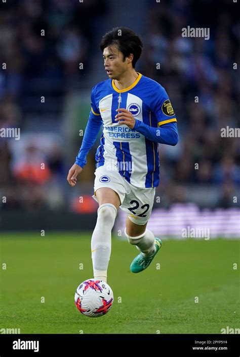 Brighton And Hove Albion S Kaoru Mitoma During The Premier League Match