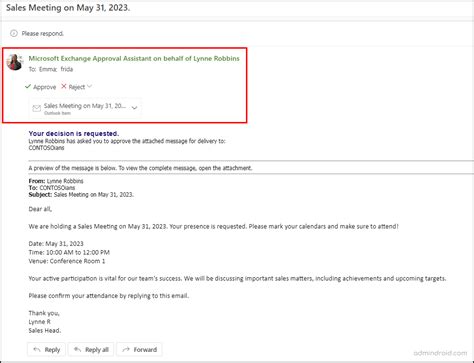 How To Approve Emails In Microsoft Outlook
