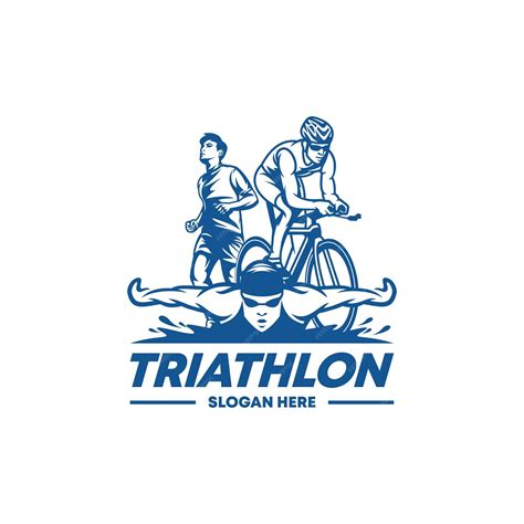 Premium Vector | Triathlon logo vector