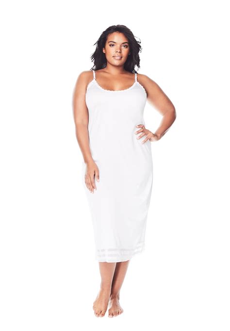 Comfort Choice Womens Plus Size Full Slip Snip To Fit