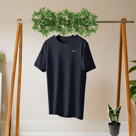 Navy Round Neck Oversized T Shirt 100 Cotton