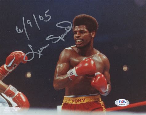 Leon Spinks Signed 8x10 Photo Inscribed 6905 Psa Pristine Auction