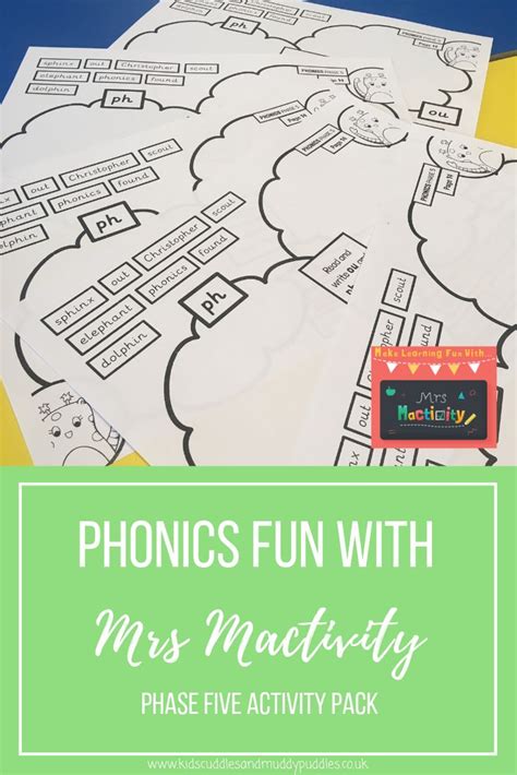 Phonics Fun With Mrs Mactivity Phase Five Activity Pack Phonics