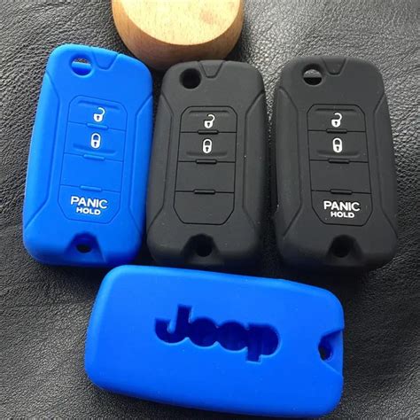 Silicone Rubber Car Key Cover Case Shell For Jeep Compass Renegade Patriot