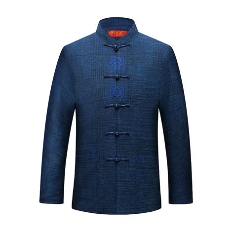 Estilo Oriental Homens Vermelho Azul Tang Terno Padr O Prop Cio