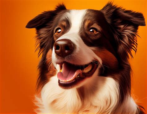 Premium AI Image | Dog Face Portrait Isolated on Background Realistic ...