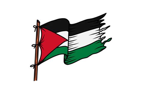 Palestine Flag Vector Illustration Gráfico Por Hartgraphic · Creative Fabrica