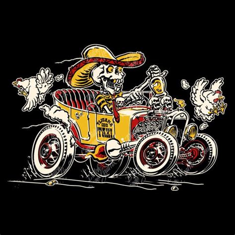 Model T Touring Tub Hot Rod Cartoon Digital Vector File Etsy