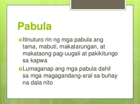 Filipino 9 Pabula