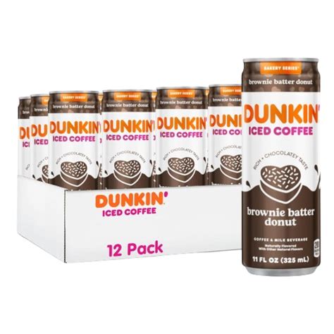 Dunkin Brownie Batter Iced Coffee 11 Oz Can Beverage For You