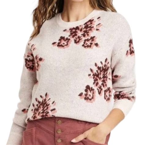 Knox Rose Sweaters Knox Rose Oatmeal Multi Long Sleeve Knit Sweater