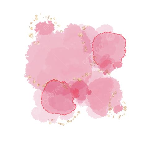 Pink Splash Ink Watercolor Ink Splash Shape PNG Transparent Clipart