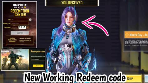 New Working Redeem Code Cod Mobile Call Of Duty Mobile Redeem