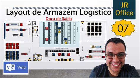 Layout Armazém Logístico No Microsoft Visio 07 Doca de Saída YouTube