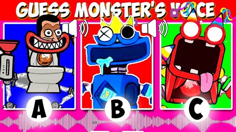 Guess The WUBBOX S VOICE 11 Skibdi Toilet Vs Rainbow Friends Chapter