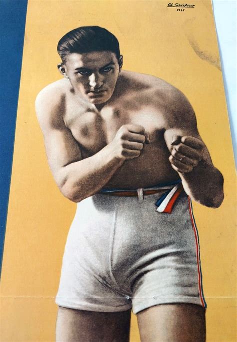 Old Vintage Jack Dempsey Georges Carpentier Boxing Poster