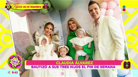 FOTOS del bautizó de los 3 hijos de Claudia Álvarez