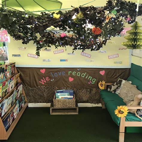 Woodland Book Corner Eyfs Nursery Reception Book Corner Eyfs Reading