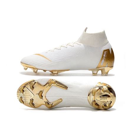 Nike Mercurial Superfly Vi 360 Elite Fg Cleat White Gold