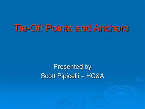tie  points  anchors powerpoint