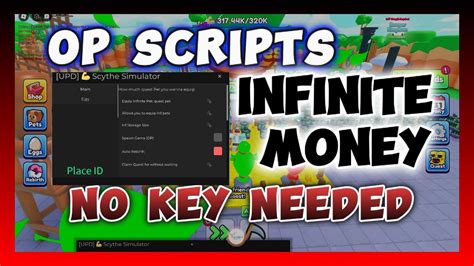 Scythe Simulator New Script Infinite Gems Infinite Pets Working