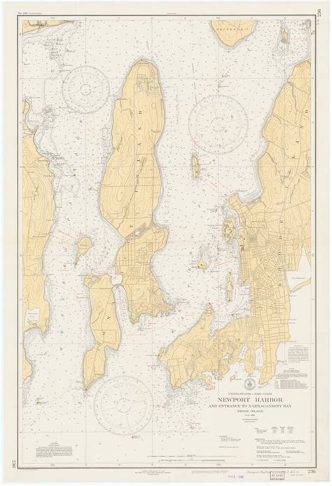 Newport Harbor Map 1934 | Etsy