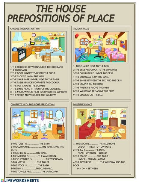 Ficha Interactiva De Prepositions Of Place Porn Sex Picture