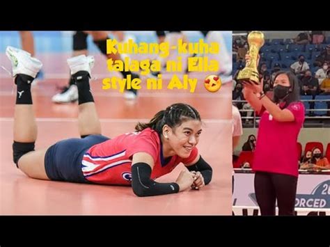 Ella De Jesus Tinanggap Ang Award Na Best Outside Spiker Ng Bestfriend